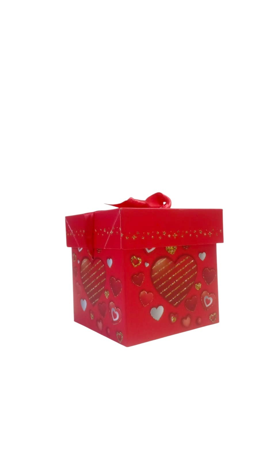 CAIXA CUBO CORA�AO 10X10X10